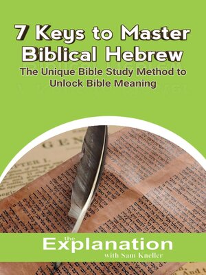 cover image of 7 Keys to Master Biblical Hebrew